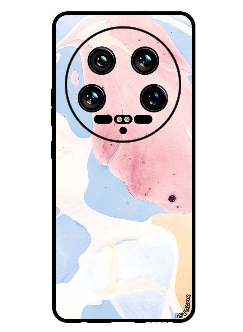 Theodor Protective Case Anti Scratch Shock Proof Bumper Cover For Xiaomi 14 Ultra Light Pink Flower Texture - Image 1