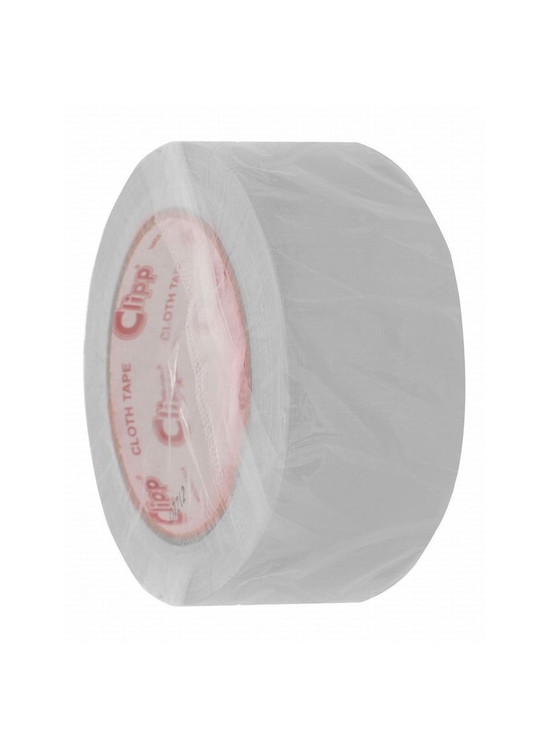 CLIPP 2 Inch Wide Cloth Duct Tape 25 Meter Length Silver