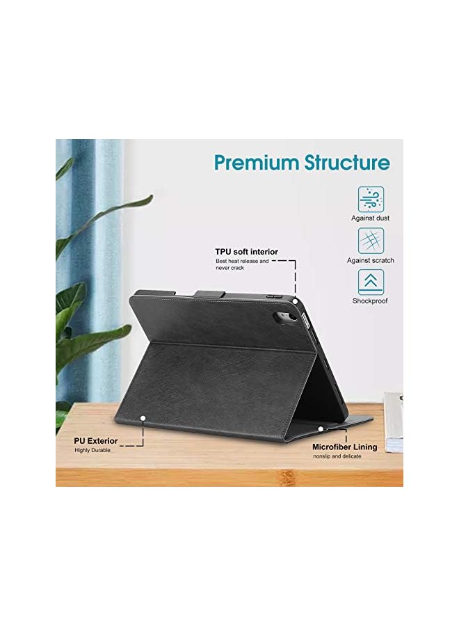 Procases iPad Air 5 Air 4 Case 10.9", Leather Stand Folio Protective Cover Case with Pencil Holder for 10.9 inch iPad Air 4th 2020/Air 5th 2022 -Black - Image 2