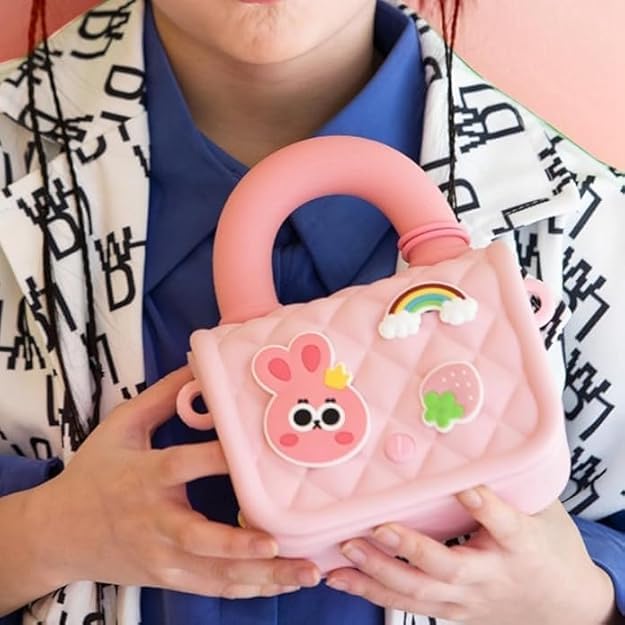 Farraige® Cartoon Silicone Crossbody Handbag & Purse – Cute Sling Bag for Girls, Stylish Gift for Children, Trendy Handbag for Women & Girls - PINK - Image 3