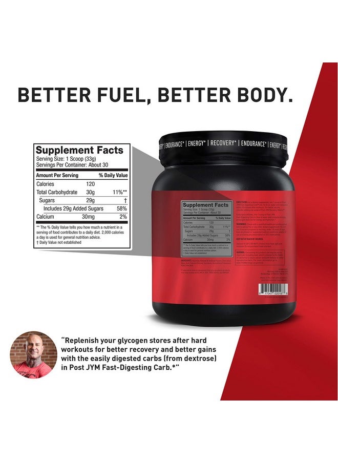 JYM Supplement Science - Post JYM Fast-digesting Dextrose Carbohydrates - Rainbow Sherbet - Image 1