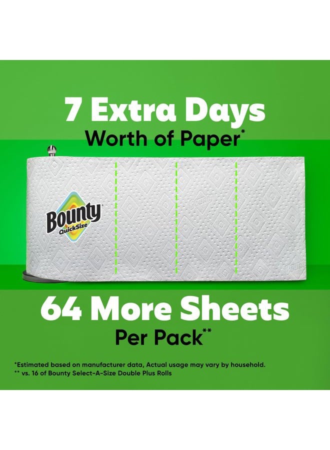 Bounty Quick-Size Paper Towels, White, Family Rolls, 16 Count (Equal to 40 Regular Rolls) - Image 5