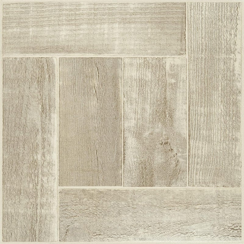 Home Furnishings Nexus Self Adhesive 12-Inch Vinyl Floor Tiles, 20 Tiles - 12" x 12", Saddlewood Pattern - Peel & Stick, DIY Flooring for Kitchen, Dining Room, Bedrooms & Bathrooms by Decor - Image 1