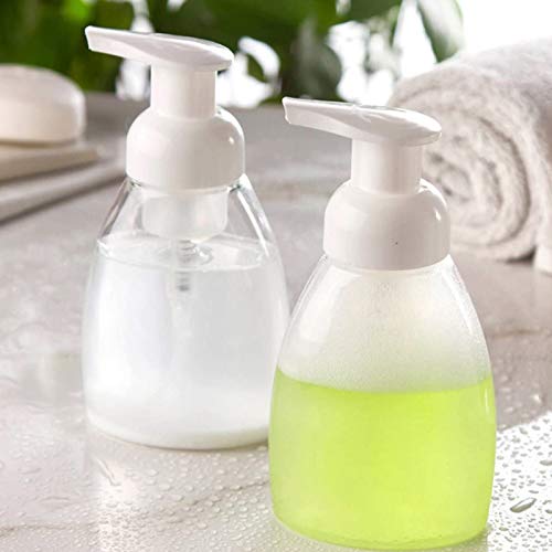 Bekith 12 Pack Foaming Soap Dispenser Pump Bottles, 8oz (250ml) Foaming Hand Soap Dispenser, Refillable Liquid Soap Foaming Dispenser, Empty Plastic Bottles for Kitchen, Bathroom, Commercial, Clear - Image 4