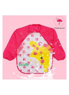 KASTWAVE Bibs with Sleeves 4 Pcs EVA Baby Bib Waterproof Long Sleeve Bib Unisex Feeding Bibs Apron Lovely Cute Cartoon Bibs for Infant Toddler 6 Months to 3 Years Old  - Image 5