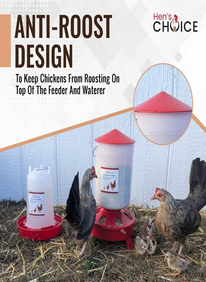 Hen's Choice™ Chicken Feeder and Waterer Set, 6.5 lb Feeder, 1.5 L Waterer - Image 3