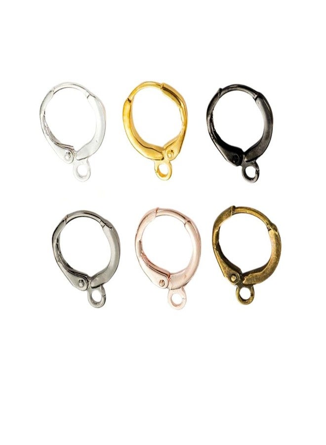 SATRA TRADERS Earring Hooks Lever Back Round French Hook Ear Open Loop for Earring Designs Jewelry Making | Size : 12mm | EF13 | 100pcs | Silver - Image 2