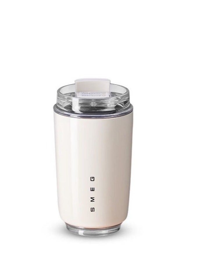 Travel Coffee Mug, 320ml Insulated Beverage Cup With Leakproof Lid, Long Lasting Coffee Tumbler With Lid And Straw, Travel Coffee Thermos White  - Image 2