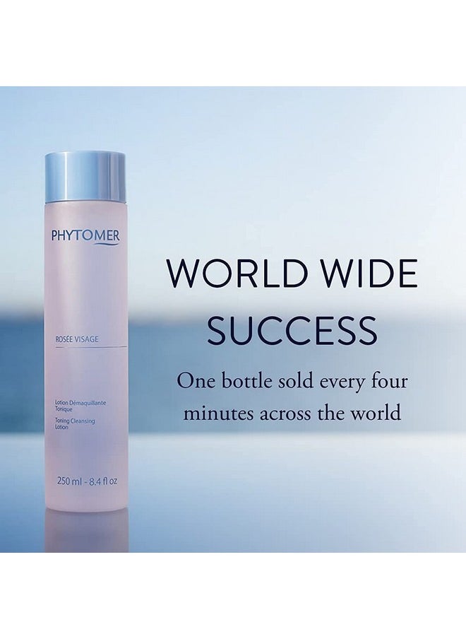 Phytomer - Hytomer Rosee Visage Toning Cleansing Lotion ; All In One Cleanser Makeup Remover & Toner For Face ; Alcoholfree ; Safe Natural Ingredients ; 8.4 Fl Oz - Image 1
