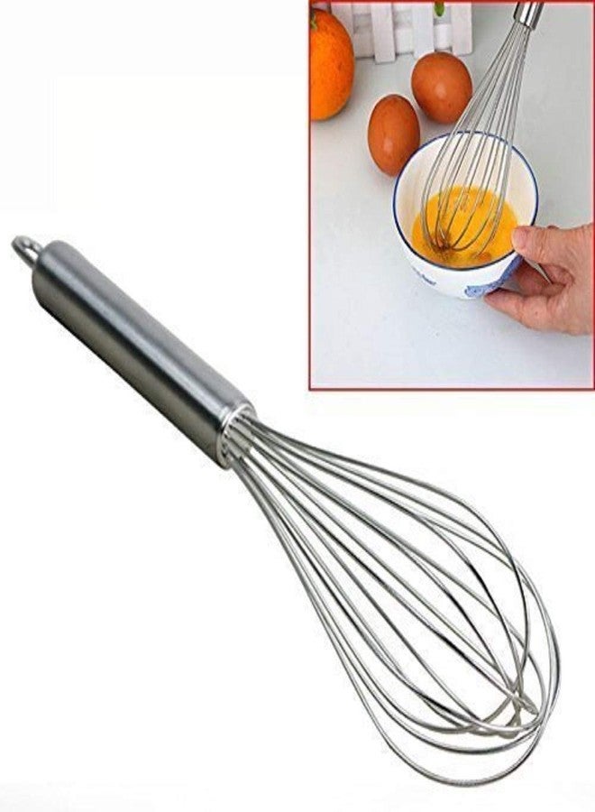 First Front Stainless Steel 6 Pcs Cake Decorating Nozzle with Piping Bag Set & Stainless Steel Egg Beater Whisk - Image 3