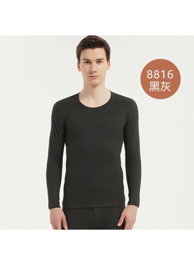 Men's Thermal Underwear Set With Fleece, Seamless Silk Thermal Tops And Pants, High Elasticity For Cold Protection