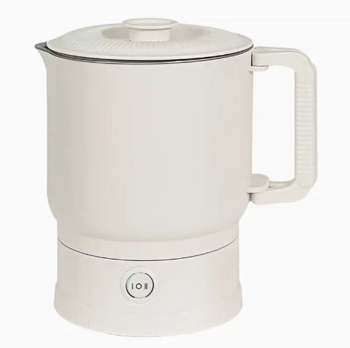 New Upgraded One-Piece Foldable Stainless Steel Travel Kettle Multi-Functional Electric Heated Water Cup Compact Portable 304 stainless steel liner 