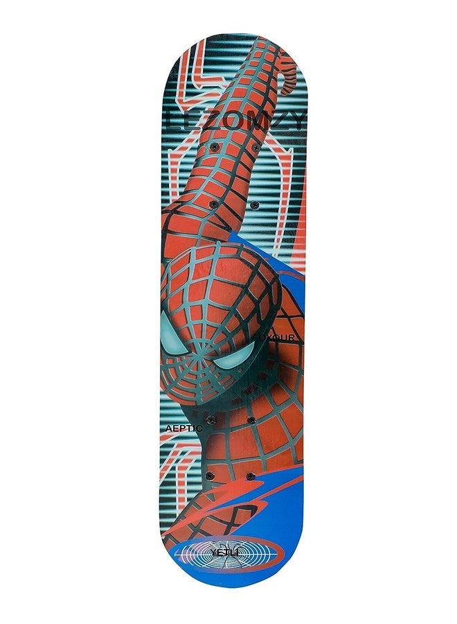 EYESIGN Skateboard 24"x 6" Complete Skateboard, Double Kick Concave Skate Board 9 Layer Plywood Deck Standard Skateboards for Kids Boys Girls Beginners Teens Adult- (Spider Man Print 2) - Image 4