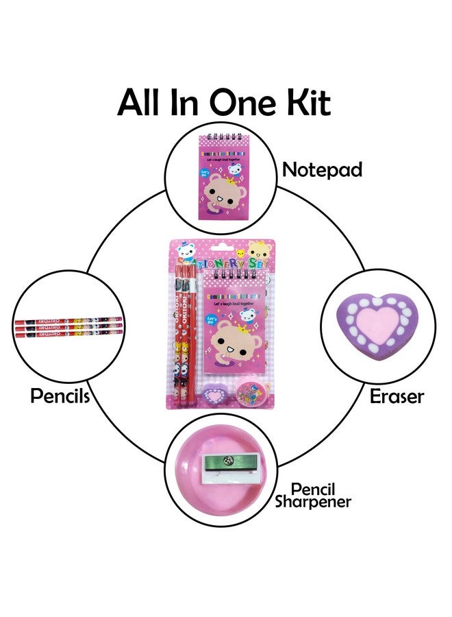 بارتي بروبس أدوات مكتبية مدرسية للبنات من بارتي بروبز - عبوة من 6 قطع | أدوات مكتبية كاواي متعددة الألوان | مجموعة أدوات مكتبية كهدية للأطفال | أدوات مكتبية كورية أنيقة | أدوات مكتبية للعودة إلى المدرسة | أدوات مكتبية لطيفة - Image 3