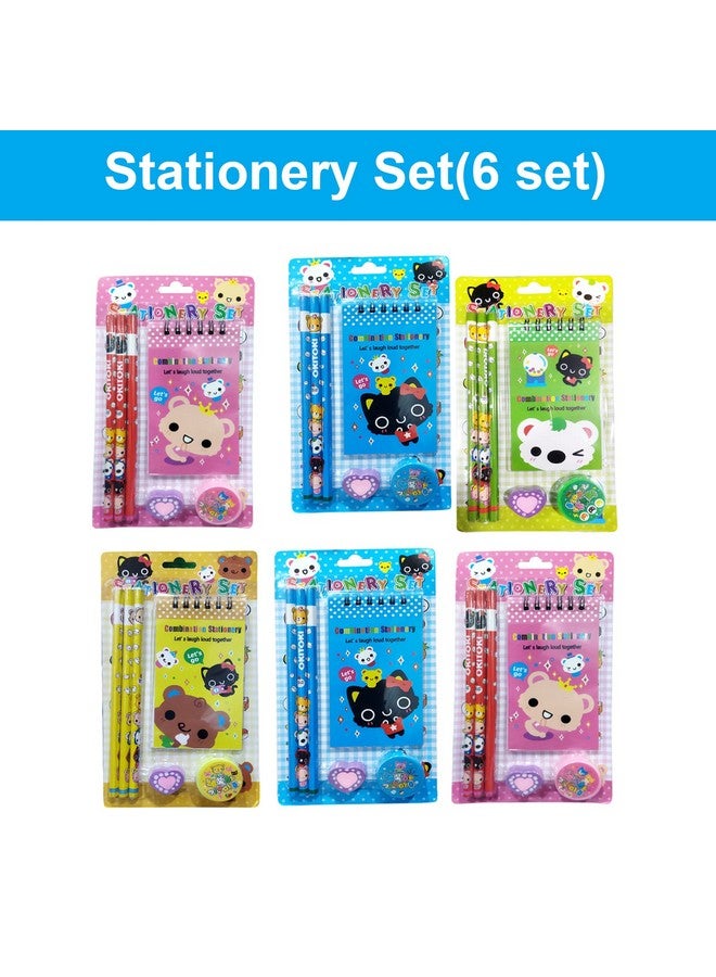 بارتي بروبس أدوات مكتبية مدرسية للبنات من بارتي بروبز - عبوة من 6 قطع | أدوات مكتبية كاواي متعددة الألوان | مجموعة أدوات مكتبية كهدية للأطفال | أدوات مكتبية كورية أنيقة | أدوات مكتبية للعودة إلى المدرسة | أدوات مكتبية لطيفة - Image 2