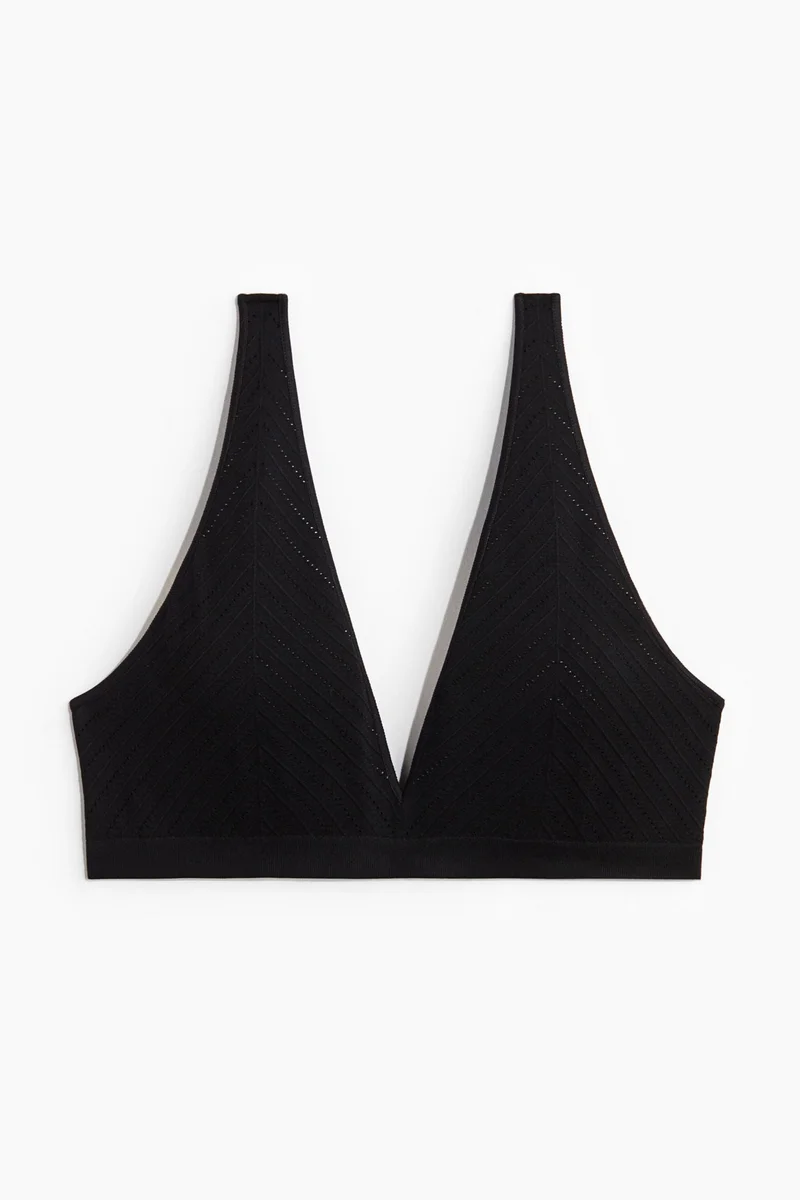 H&M  Seamless pointelle soft bra for Women | Best Price UAE