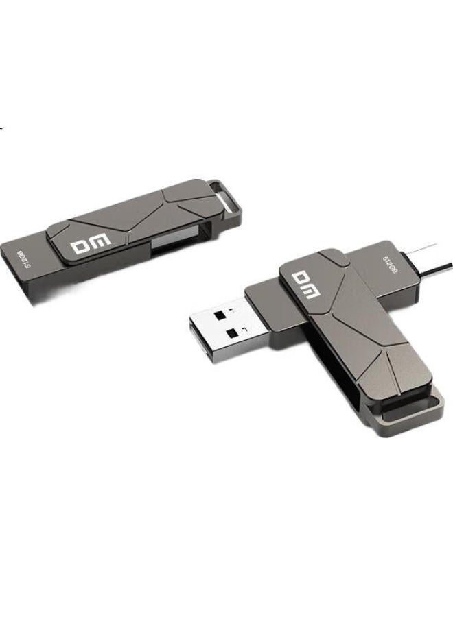 DM Dm Daimai 512Gb Usb3.2 Type-C Dual-Interface Flash Drive Pd198, High-Speed Otg Drive For Android, Apple, Laptops, Car, Universal Thumb Drive - Image 1