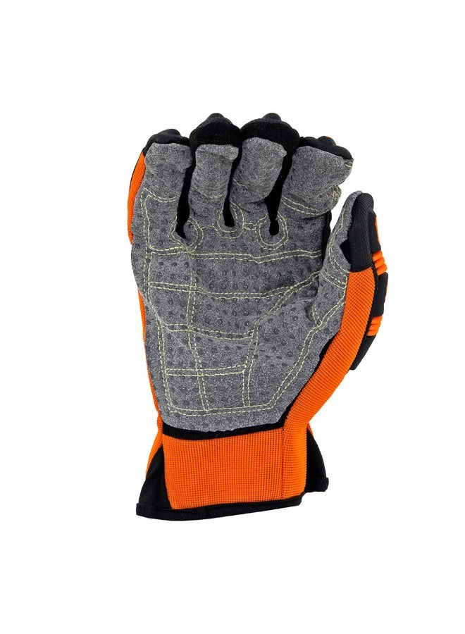 Vaultex Vaultex NEW Microfibre Impact resistance gloves Shell Color Orange, Size M, 1Pair/Pack  - Image 2
