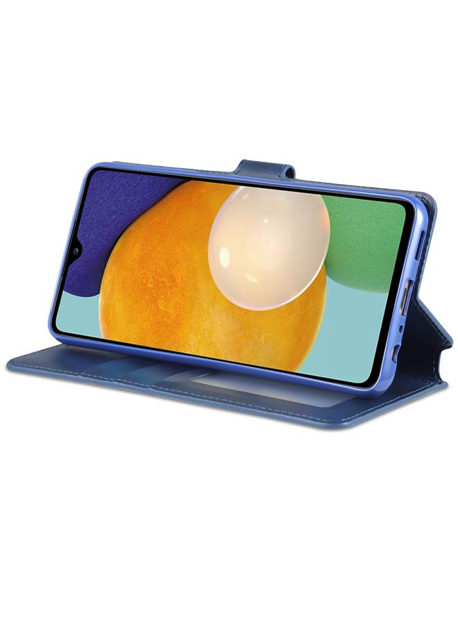 إيروريكس جراب لهاتف Samsung Galaxy A13 4G مصنوع من جلد العجل مع حامل وفتحات للبطاقات ومحفظة وإطار للصور. - Image 4