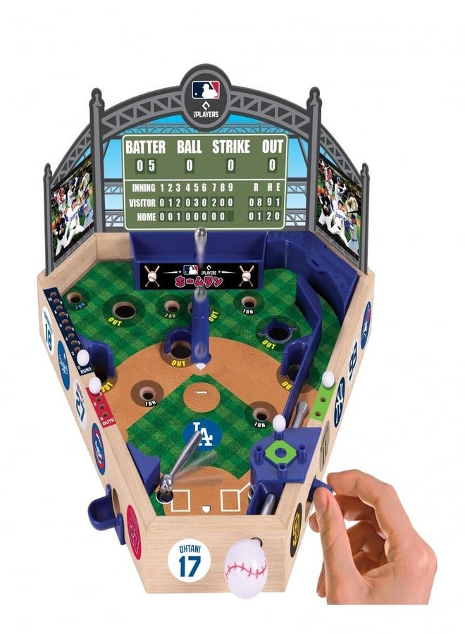 Ambassador Games MLB Wooden Pinball Baseball Game 14 x 12 x 8 inches - Image 1