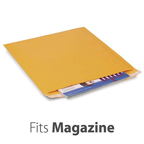 Fosmon 12x16-10 Pack #6 Kraft Bubble Mailer, Padded Shipping Envelopes for Book, Magazine, Documents - Image 2