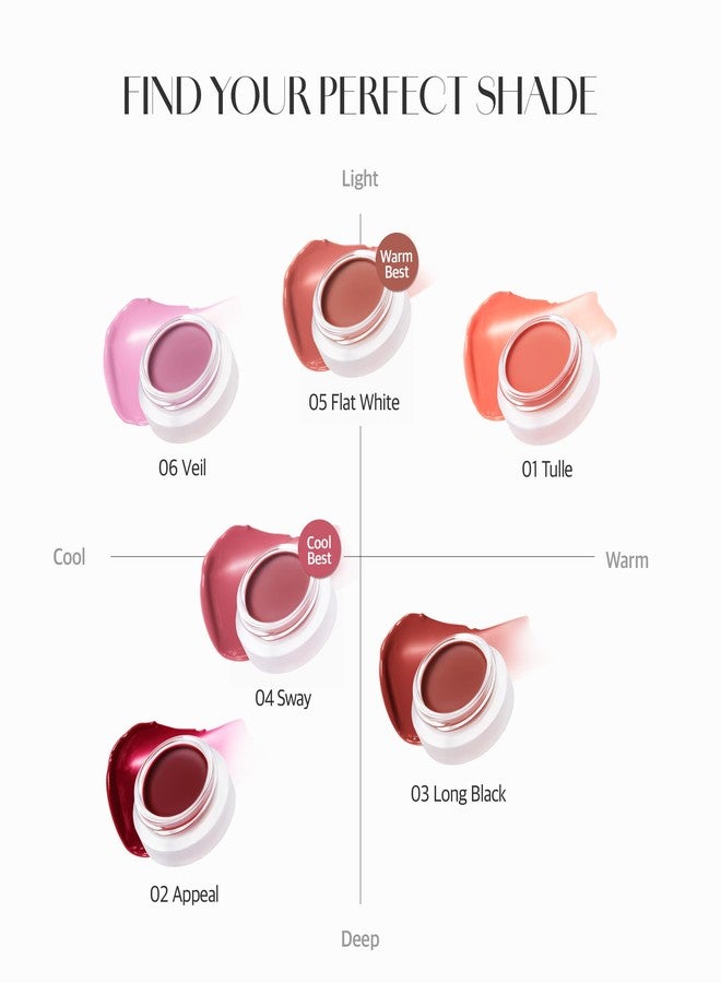 BEIGIC Flush Lip & Cheek Balm - Vegan Buildable & Blendable Multiuse Balm | Natural Flush & Glow | Glowy Blush for Cheeks | Dewy Korean Make Up Cream Blush | 06 Veil - Pale Lilac, 0.14 fl.oz - Image 5