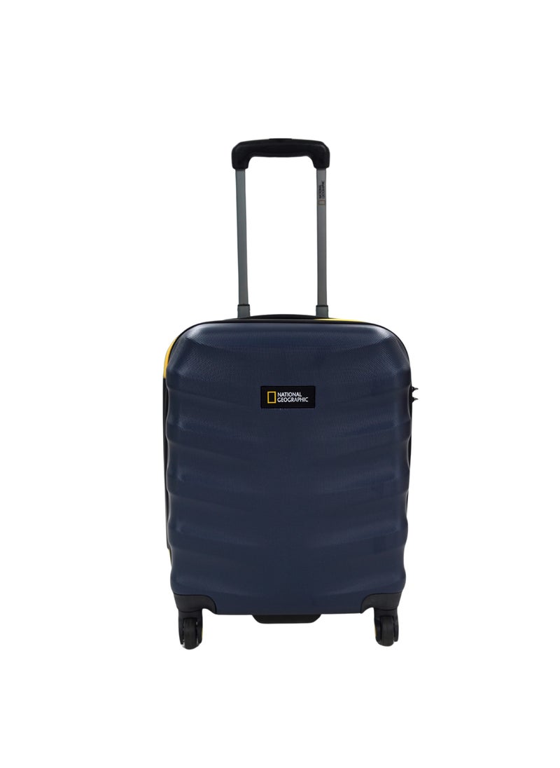 NATIONAL GEOGRAPHIC National Geographic Arete ABS Hard Case Carry-On Small Cabin Travel Suitcase Navy, Durable Lightweight Travel Luggage, 4 Wheel Trolley Bag with TSA Combination Lock (20 Inch).  - Image 1