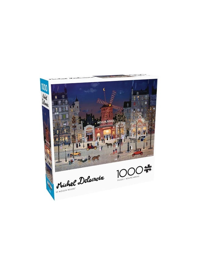 Buffalo Games ألعاب بافالو - ميشيل ديلاكروix - مولان روج - 1000 قطعة لغز للبالغين لغز تحدي مثالي لليالي الألعاب - Image 1
