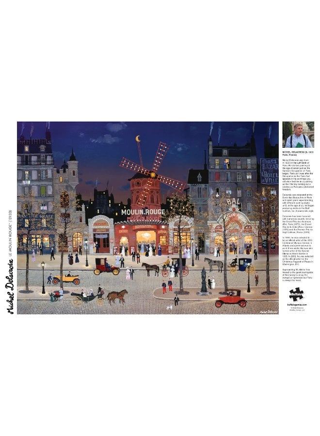 Buffalo Games ألعاب بافالو - ميشيل ديلاكروix - مولان روج - 1000 قطعة لغز للبالغين لغز تحدي مثالي لليالي الألعاب - Image 5