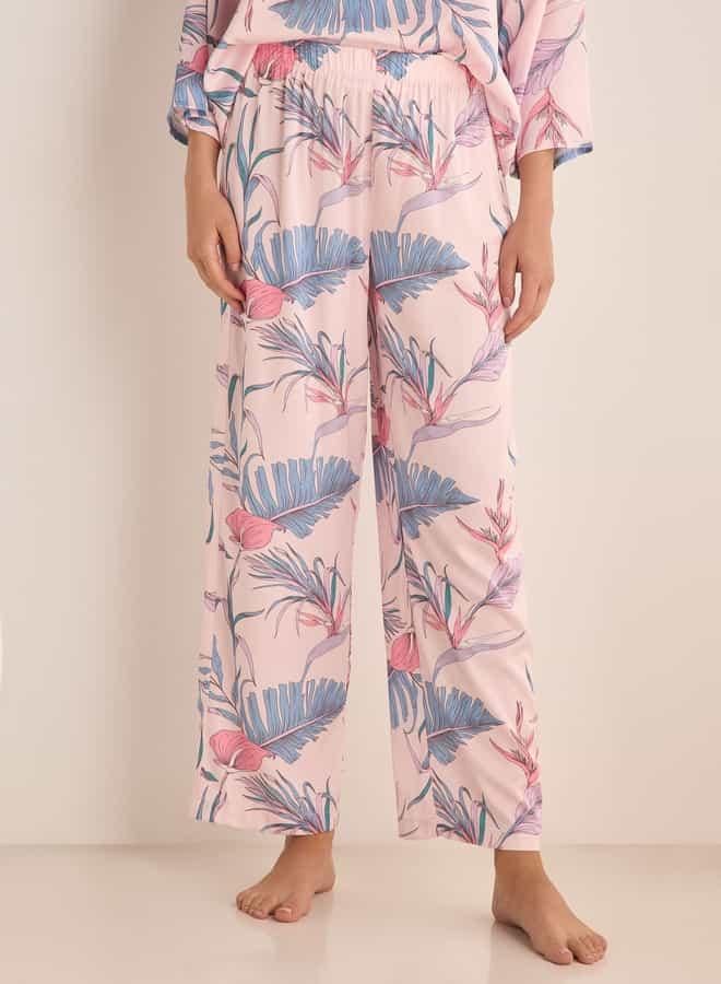 Splash FAV Floral Print T-shirt and Pyjama Set - Image 4