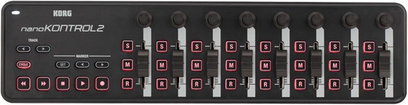 Korg nanoKONTROL2 Slim-Line USB Control Surface, Black - Image 1