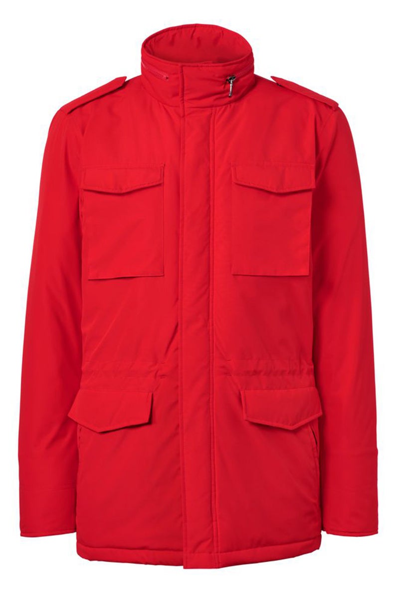 Tchibo Men High Neck Long Sleeve Knitted Jacket, Red - Image 2