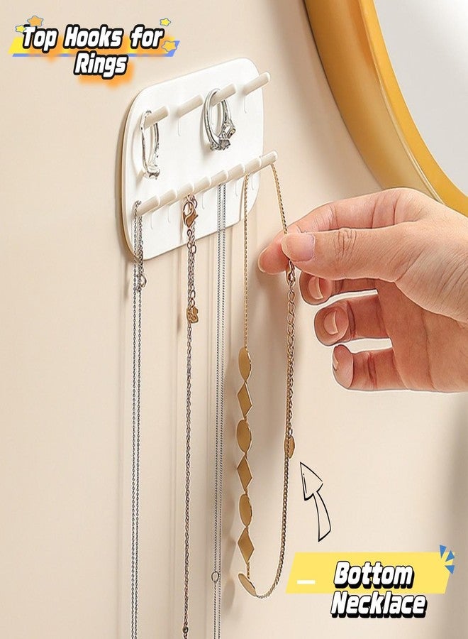 KINTEGOOD Jewelry Organizer Wall Mount, Jewelry Hooks Necklace Holder, Acrylic Necklace Holder (1) - Image 3