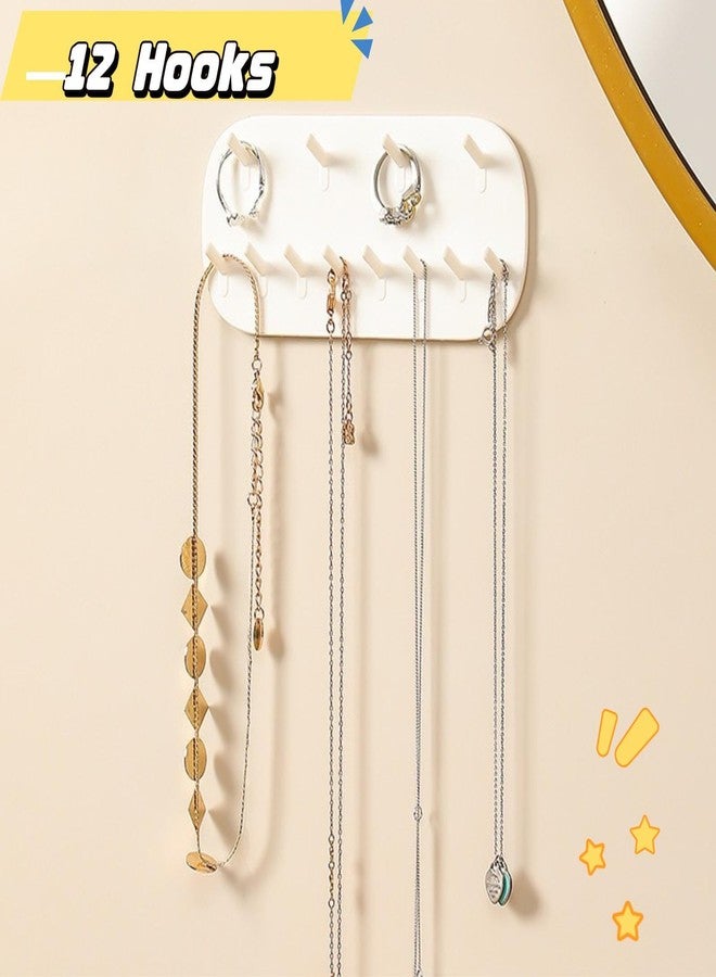 KINTEGOOD Jewelry Organizer Wall Mount, Jewelry Hooks Necklace Holder, Acrylic Necklace Holder (1) - Image 2
