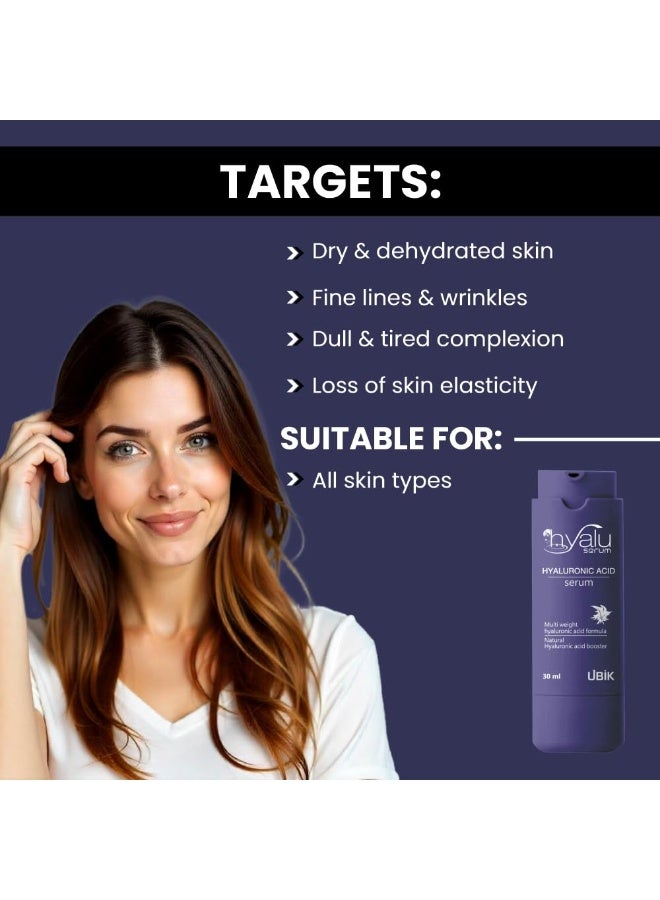 Ethiglo Hyalu Hyaluronic Acid Serum 30ml - Image 2