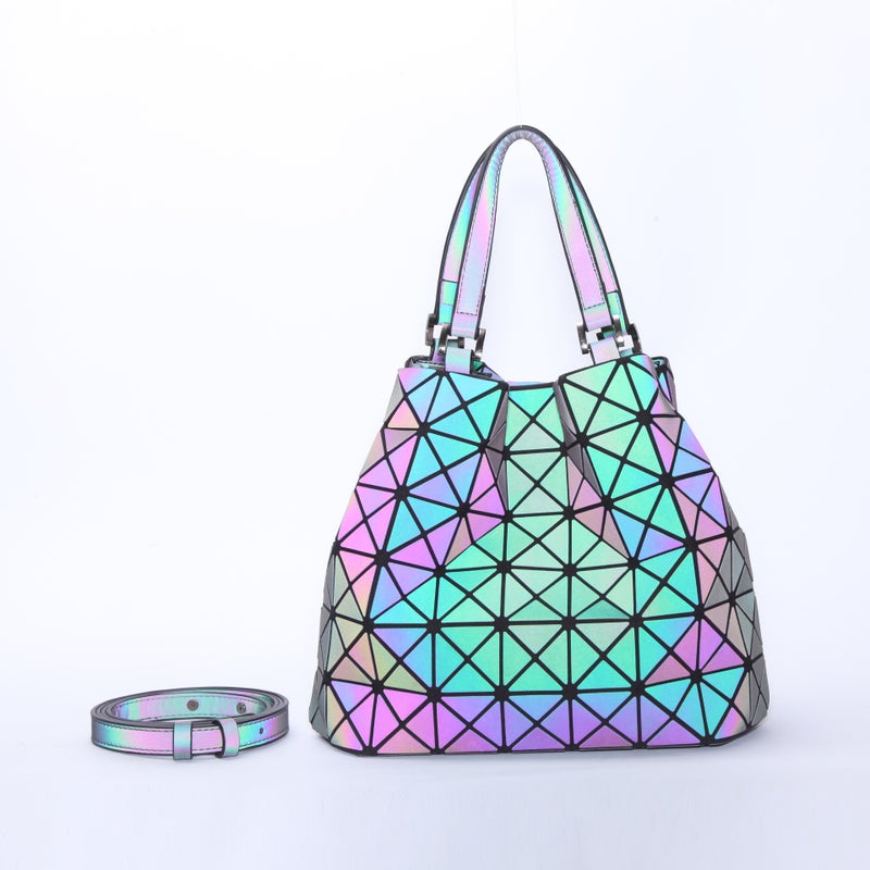 Bag 2023 New Handbag European and American Fashion Lingge Womens Shoulder Crossbody Bag Bucket Tote Bag WomenFigure 1 Figure 1 