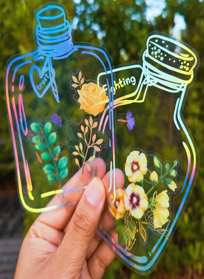 Lwlaboc 91 Pcs Homemade Bookmarks Kit,Colorful Sprout Bookmark and Pressed Flower Stickers,Bookmark Making Kit for DIY Beautiful Flower Page(Large Size) - Image 1