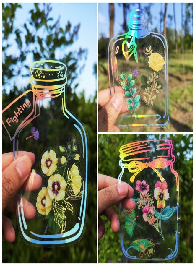 Lwlaboc 91 Pcs Homemade Bookmarks Kit,Colorful Sprout Bookmark and Pressed Flower Stickers,Bookmark Making Kit for DIY Beautiful Flower Page(Large Size) - Image 2