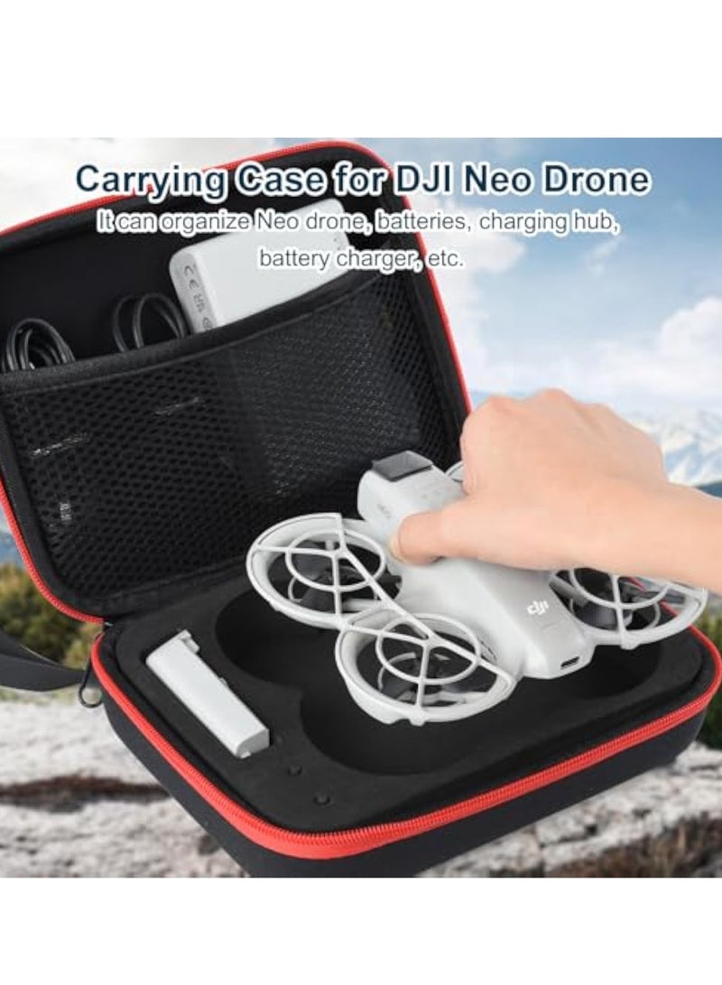KASTWAVE Carrying Case for DJI Neo, Porable Travel Storage Bag for DJI NEO, Drone Aceessories, Portable Nylon Travel Storage Bag for DJI Neo, 8.2×6.2×2.3in, Black - Image 2