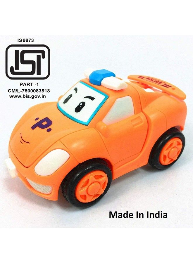 FunBlast لعبة سيارة روبوت تعمل بسحب ودفع للأطفال - سيارة سباق تتحول إلى روبوت - لون عشوائي (مجموعة من 2 قطعة روبوت) - Image 4