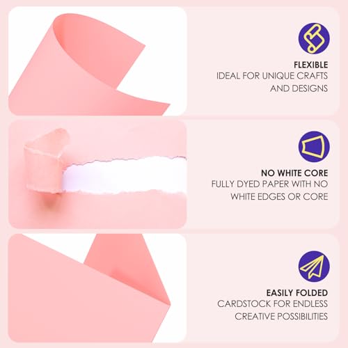 CreGear 40 Sheets Colored Cardstock Printer Paper 8.5 x 11, 10 Assorted Colors Card Stock, 180gsm/65lb Multicolor A4 Colorful Construction Paper for Crafting, Christmas DIY Card Making, Scrapbooking - Image 4