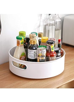 McMus McMus Rotating Round Storage Trayv360 Degree Rotatable Rack Multifunctional Seasoning Accessories Round Revolving OrganizerPack of 1 Multicolor  - Image 1