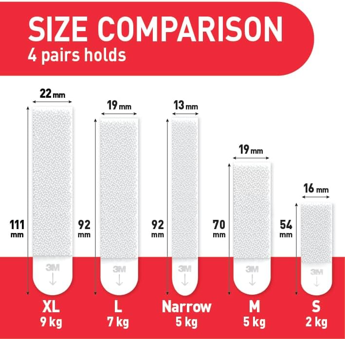 Command Large Picture Hanging Strips - 4 Pairs (8 Strips) - Damage-Free Hanging Solution - Image 3