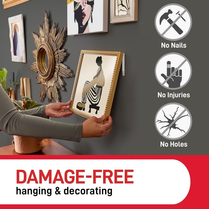 Command Large Picture Hanging Strips - 4 Pairs (8 Strips) - Damage-Free Hanging Solution - Image 5