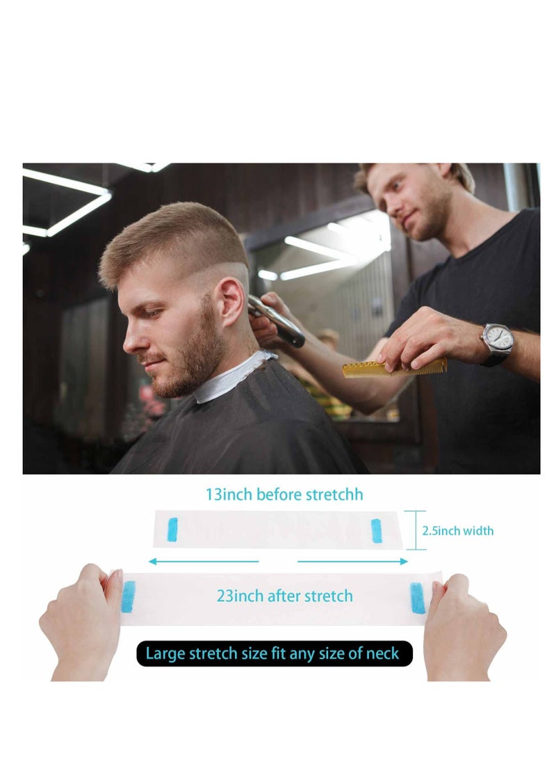 5 Rolls Disposable Barber Paper Neck Strips Disposable Neck Paper, Professional Stretchy Paper Neck Band Protector Hairdressing Accessory Tool