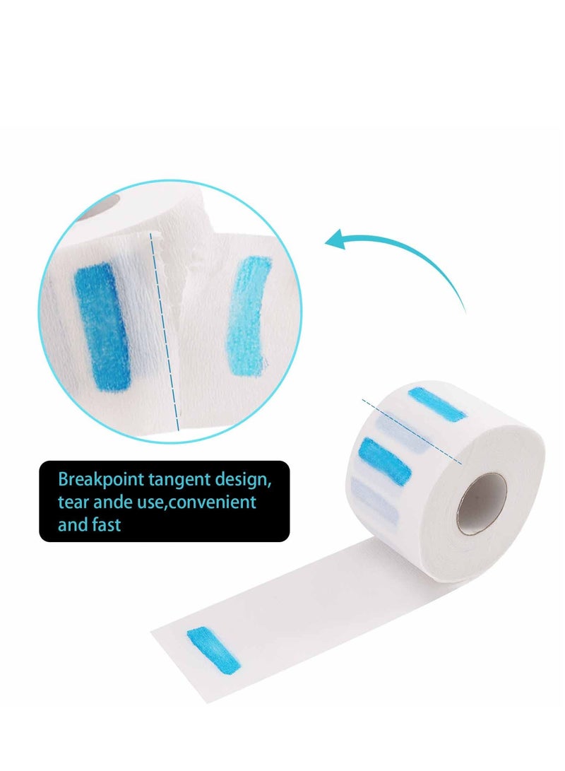 5 Rolls Disposable Barber Paper Neck Strips Disposable Neck Paper, Professional Stretchy Paper Neck Band Protector Hairdressing Accessory Tool