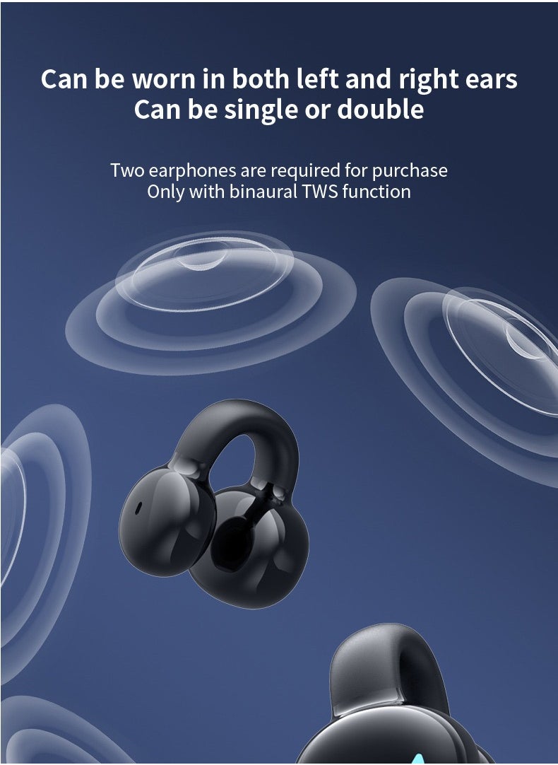 Goldfish - Earclip Bluetooth earphones, single ear open HD wireless earphones - Image 1