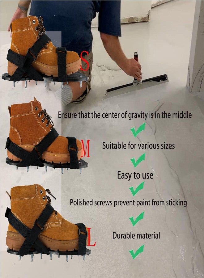 Daxiang Epoxy Floor Spiked Shoes, Self-Leveling Garage Floor,Cover Installation,Overlays,concrete shoe spikes, cleats for epoxy (Fully Assembled,size 6-13) - Image 3