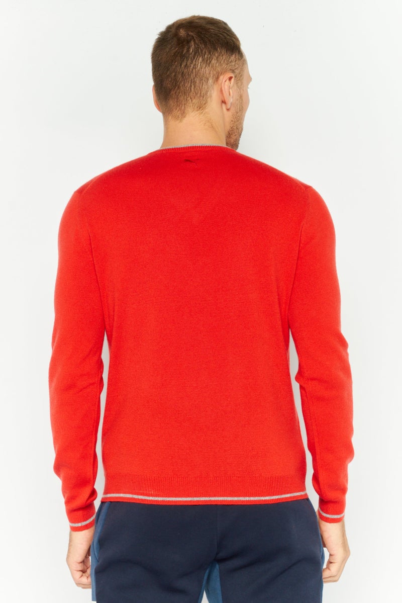 PUMA سويت شيرت تدريب رياضي للرجال من بومة × سكوديريا فيراري، أحمر - Image 4