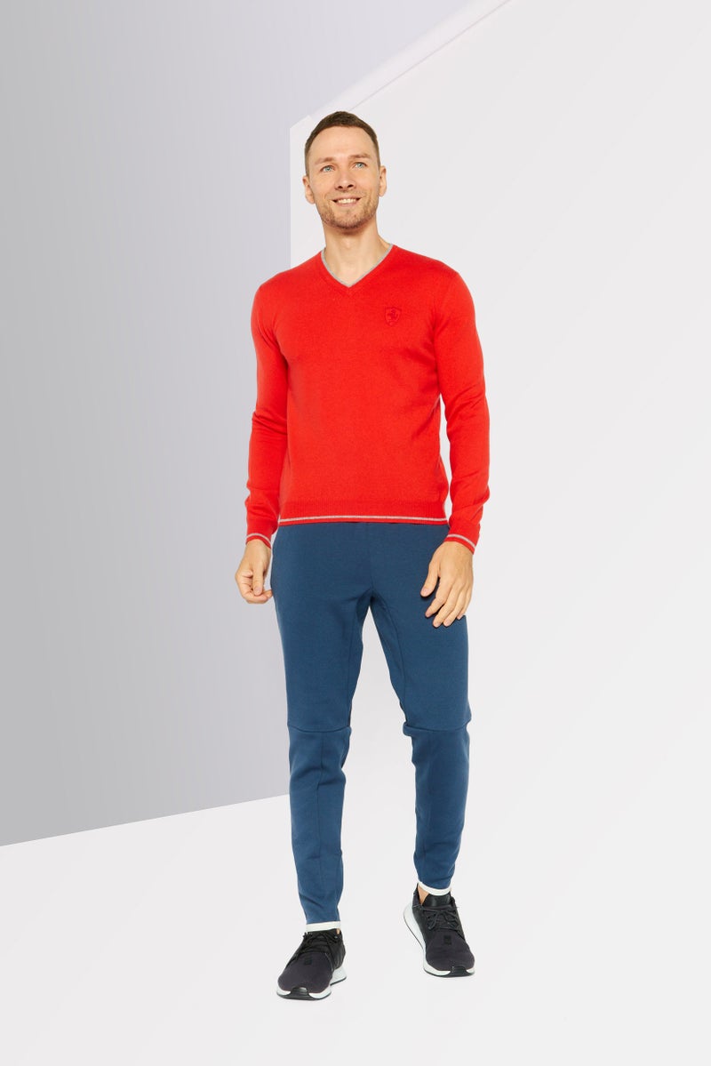 PUMA سويت شيرت تدريب رياضي للرجال من بومة × سكوديريا فيراري، أحمر - Image 2